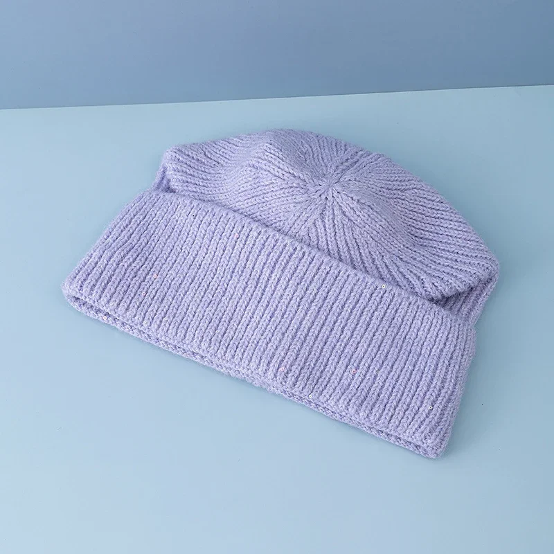 New Women’s Cuffed Ribbed Knit - Beanie Cuffed Knit ulasan dan harga
