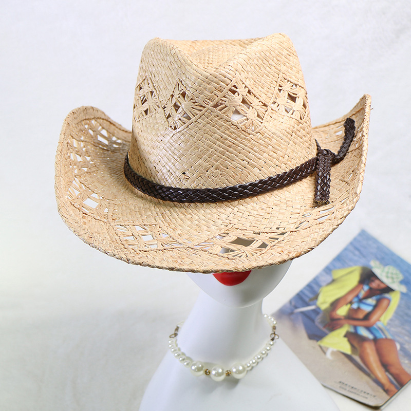 Ebay Hot Sale Raffia Hand-knit - Cowboy Hat Straw ulasan dan harga