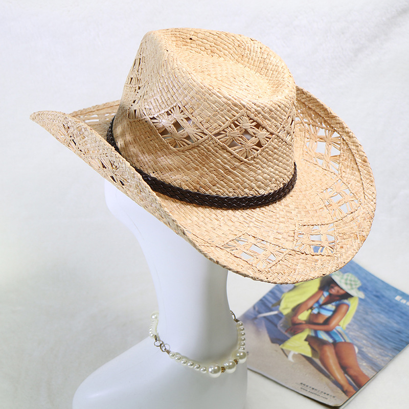Ebay Hot Sale Raffia Hand-knit - Cowboy Hat Straw ulasan dan harga