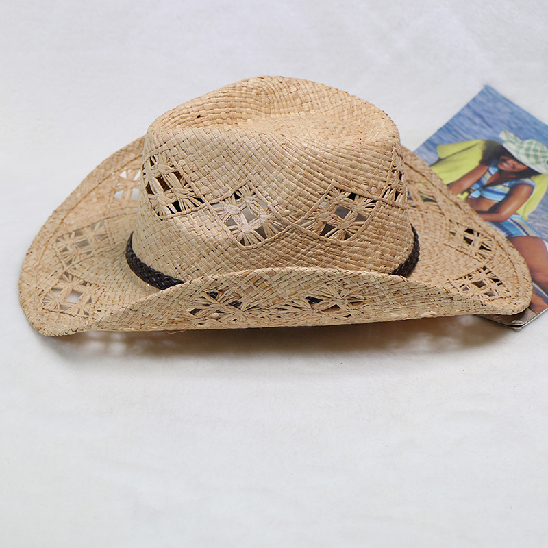 Ebay Hot Sale Raffia Hand-knit - Cowboy Hat Straw ulasan dan harga